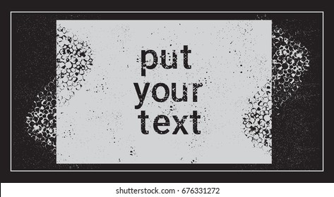 Grunge Texture Background For Copy Space Banner Vector Illustration