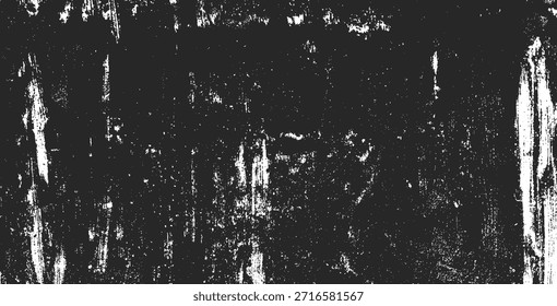 Fondo de textura de papel. Grunge blanco y negro. Textura de superposición de tensión. Polvo superficial Abstractas y concepto de fondo de pared sucia áspera. Efecto desgastado, desgarrado y desgastado. Ilustración vectorial, EPS 10.