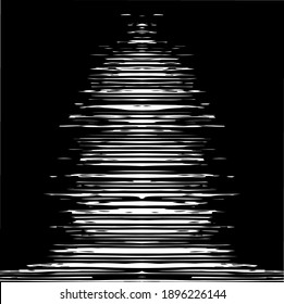 Textura gruesa. El fondo está adornado. textura en blanco y negro. Ilustración del vector en el fondo aislado