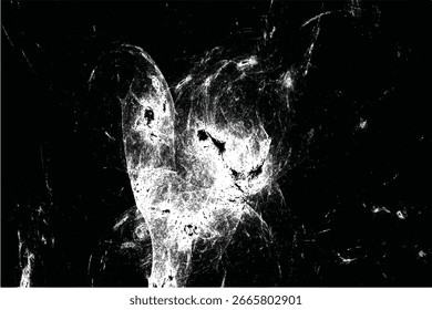 Grunge texture background featuring abstract distressed surface with rough scratched details, dirty dark black and white cracked vintage worn old damaged messy paint splatter, artistic overlay pattern