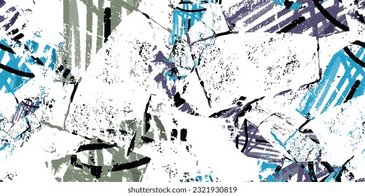 Grunge texture background. Graphic design seamless pattern for fabric prints. Modern rough texture. Vector illustration
