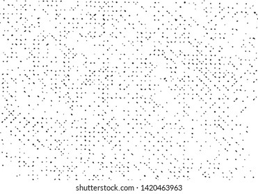 Grunge texture background, Old pattern overlay vector, Halftone dotted scratch, Black abstract dotted