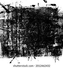 Grunge Texture Background Overlay in Black and White