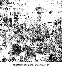 Grunge Texture Background Overlay in Black and White