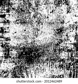 Grunge Texture Background Overlay in Black and White