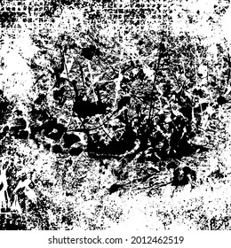 Grunge Textur-Hintergrund-Overlay auf Schwarz-Weiß