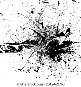 Grunge Textur-Hintergrund-Overlay auf Schwarz-Weiß