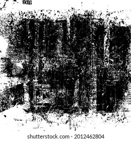 Grunge Texture Background Overlay in Black and White