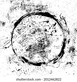 Grunge Texture Background Overlay in Black and White
