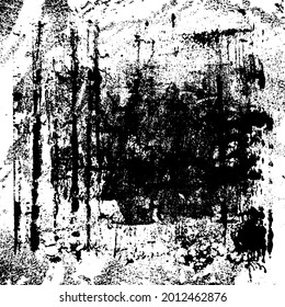 Grunge Texture Background Overlay in Black and White