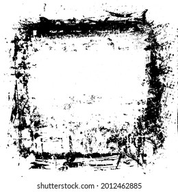 Grunge Texture Background Overlay in Black and White