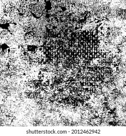 Grunge Texture Background Overlay in Black and White