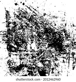 Grunge Textur-Hintergrund-Overlay auf Schwarz-Weiß