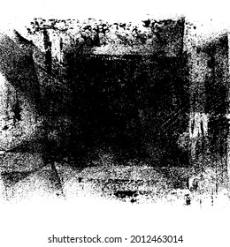 Grunge Texture Background Overlay in Black and White