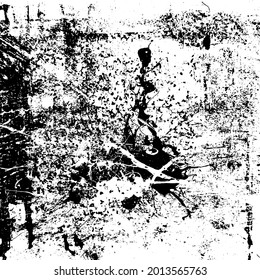 Grunge Texture Background Overlay in Black and White