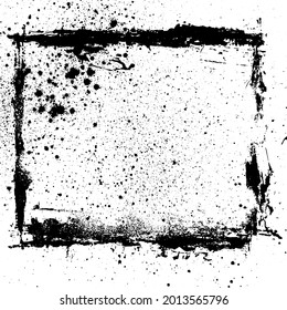 Grunge Texture Background Overlay in Black and White