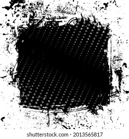 Grunge Textur-Hintergrund-Overlay auf Schwarz-Weiß