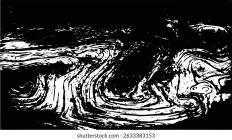 Fundo de textura Grunge, sobrepor texturizado áspero no fundo de luxo espaço branco com textura de anéis anuais de madeira, textura de madeira, padrão de onda, Vetor Grunge Pattern, fundo geométrico abstrato.