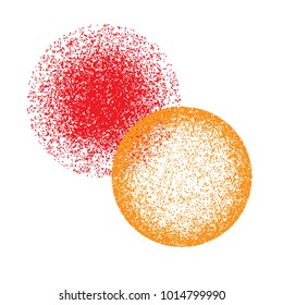 Grunge texture. Grunge background. Vector template. Grunge texture in a circle.
