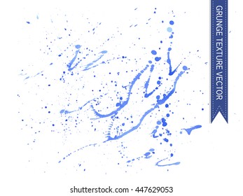 Grunge texture background vector. Watercolor splashes creative abstract.