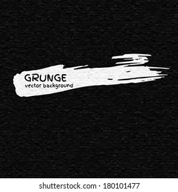 Grunge texture background with white brush stroke