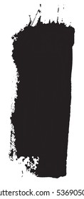 Grunge texture. Black brush on white. Vector template. Urban Background. Dust Overlay Distress Grain. Hand drawn illustration. Abstract shape for your design or scrapbook. 