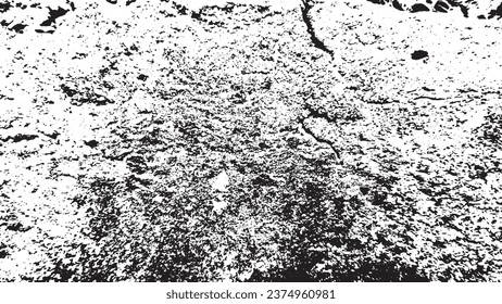 Grunge Texture. Black Dusty Scratchy Pattern. Abstract Grainy Background. Vector Design Artwork