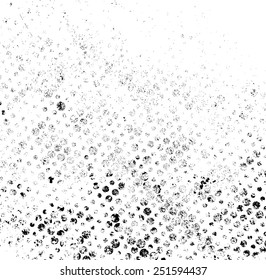Grunge Texture with Black Halftone Dots .  Distress