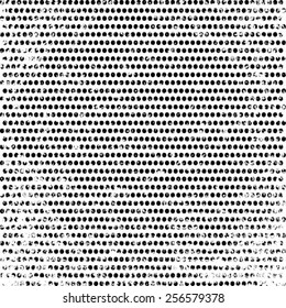 Grunge Texture with Black Halftone Dots . Distress Texture. Vector Illustration.