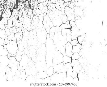 Grunge texture. Black scratched dried paint texture on the tree. Vector isolated background