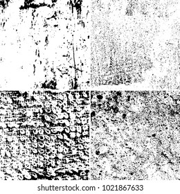 The grunge texture black and white