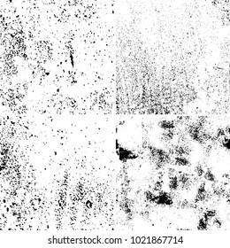The grunge texture black and white