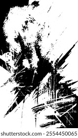 Grunge texture in black and white