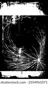 Grunge texture in black and white