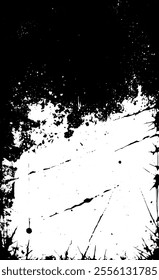 Grunge texture in black and white
