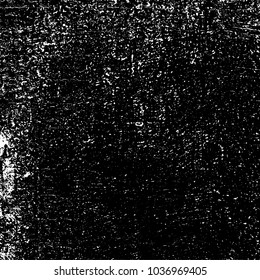 Grunge texture black and white. Abstract monochrome background of cracks, chips, lines, spots. Urban style vector pattern