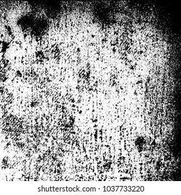 Grunge texture black and white. Abstract monochrome background of cracks, chips, lines, spots. Urban style vector pattern