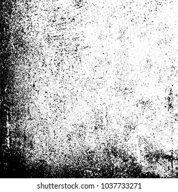 Grunge texture black and white. Abstract monochrome background of cracks, chips, lines, spots. Urban style vector pattern