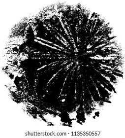Grunge texture black and white. Abstract spot isolated