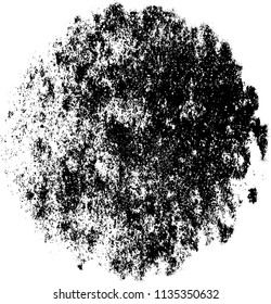 Grunge texture black and white. Abstract spot isolated