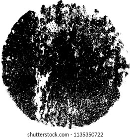 Grunge texture black and white. Abstract spot isolated