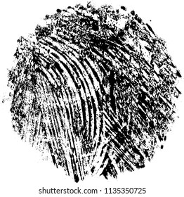 Grunge texture black and white. Abstract spot isolated