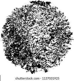 Grunge texture black and white. Abstract spot isolated