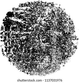 Grunge texture black and white. Abstract spot isolated
