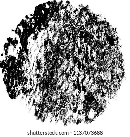 Grunge texture black and white. Abstract spot isolated