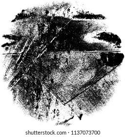 Grunge texture black and white. Abstract spot isolated