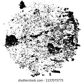 Grunge texture black and white. Abstract spot isolated