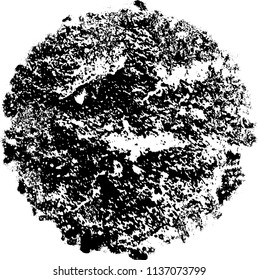 Grunge texture black and white. Abstract spot isolated