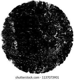 Grunge texture black and white. Abstract spot isolated