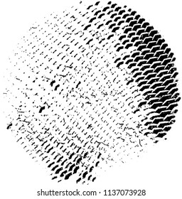 Grunge texture black and white. Abstract spot isolated